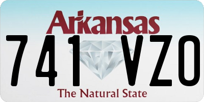 AR license plate 741VZO