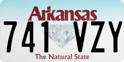 AR license plate 741VZY