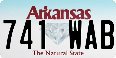 AR license plate 741WAB
