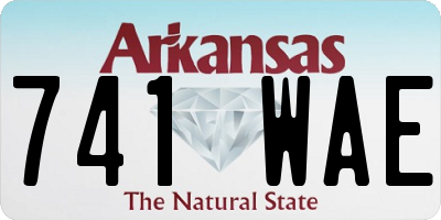 AR license plate 741WAE