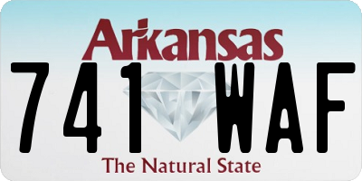 AR license plate 741WAF
