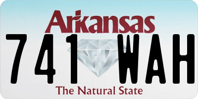 AR license plate 741WAH