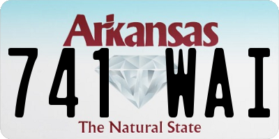 AR license plate 741WAI