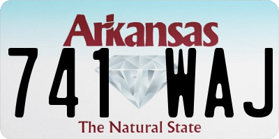 AR license plate 741WAJ