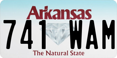 AR license plate 741WAM