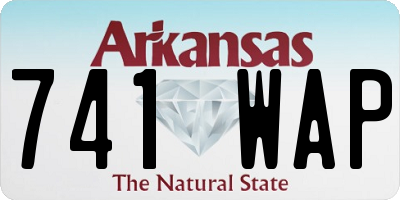 AR license plate 741WAP