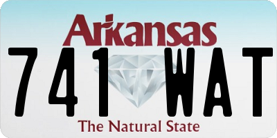 AR license plate 741WAT