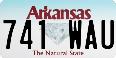 AR license plate 741WAU