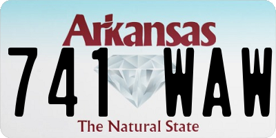 AR license plate 741WAW