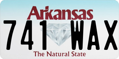 AR license plate 741WAX