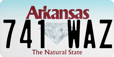 AR license plate 741WAZ