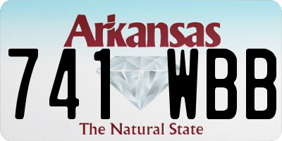 AR license plate 741WBB