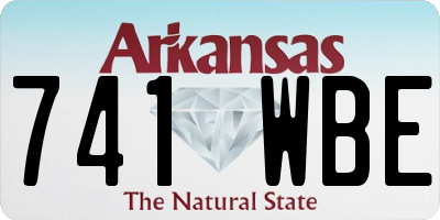 AR license plate 741WBE