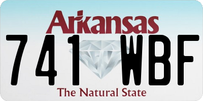 AR license plate 741WBF