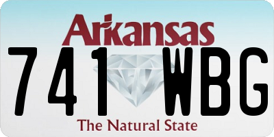 AR license plate 741WBG
