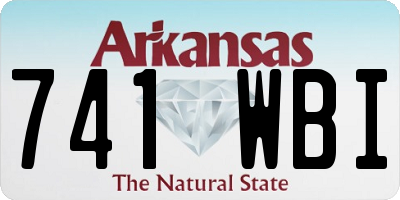 AR license plate 741WBI