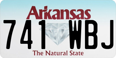 AR license plate 741WBJ