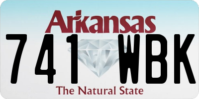 AR license plate 741WBK