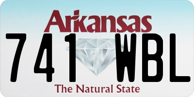AR license plate 741WBL