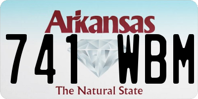 AR license plate 741WBM