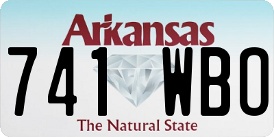 AR license plate 741WBO