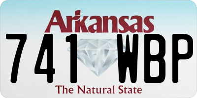 AR license plate 741WBP