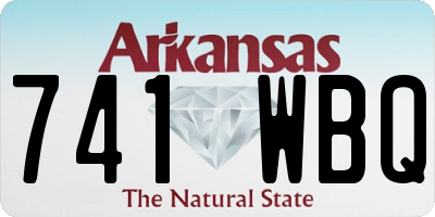 AR license plate 741WBQ