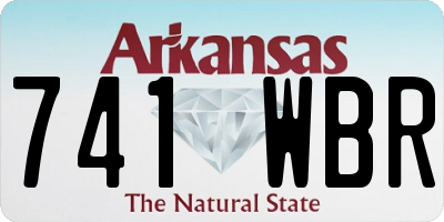 AR license plate 741WBR