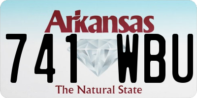 AR license plate 741WBU