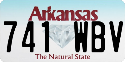 AR license plate 741WBV