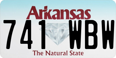 AR license plate 741WBW
