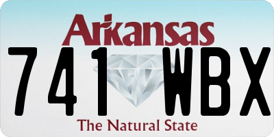 AR license plate 741WBX