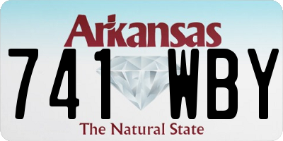 AR license plate 741WBY