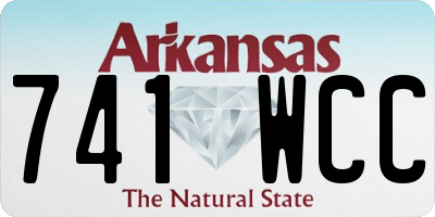 AR license plate 741WCC