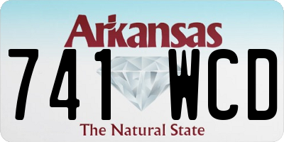 AR license plate 741WCD