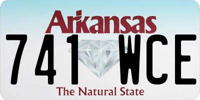 AR license plate 741WCE