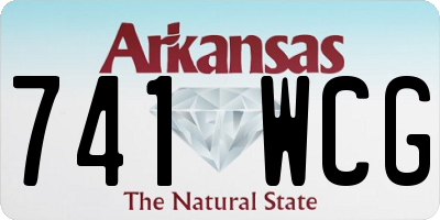 AR license plate 741WCG