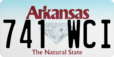 AR license plate 741WCI