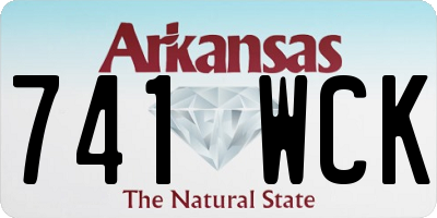 AR license plate 741WCK