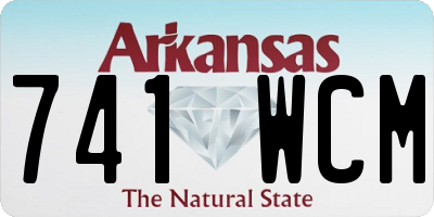 AR license plate 741WCM