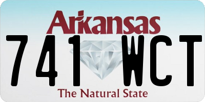 AR license plate 741WCT