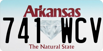 AR license plate 741WCV