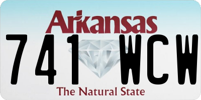 AR license plate 741WCW