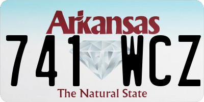AR license plate 741WCZ