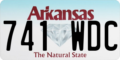 AR license plate 741WDC