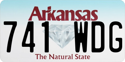 AR license plate 741WDG
