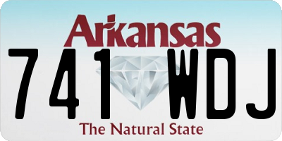 AR license plate 741WDJ