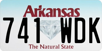 AR license plate 741WDK