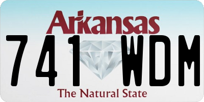 AR license plate 741WDM
