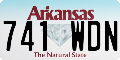 AR license plate 741WDN